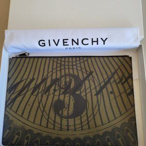 GIVENCHY zip clutch or iPad case